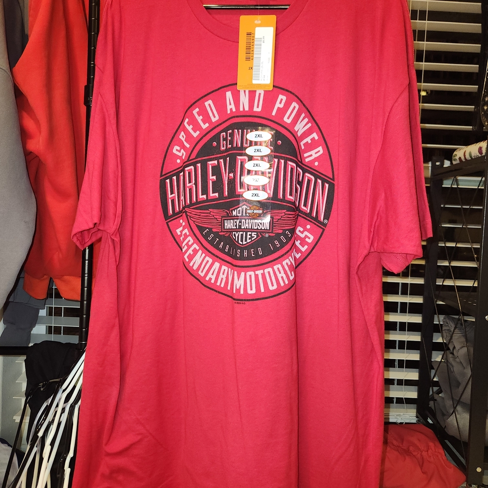 Harley-Davidson Bold Red Short Sleeve Tee